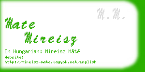 mate mireisz business card