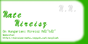 mate mireisz business card